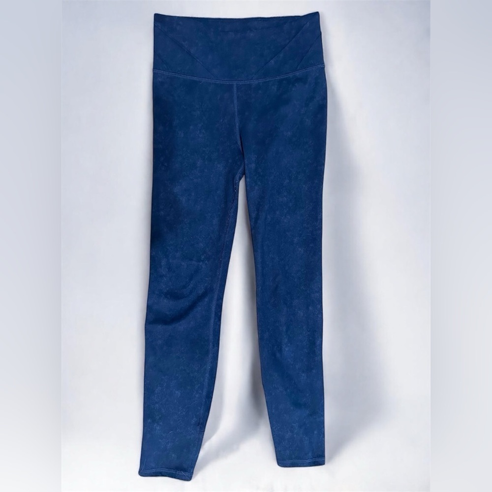 All in Motion Girls 7/8 Stretchy Blue Spandex Leggings